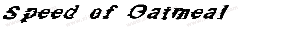 Speed of Oatmeal字体转换